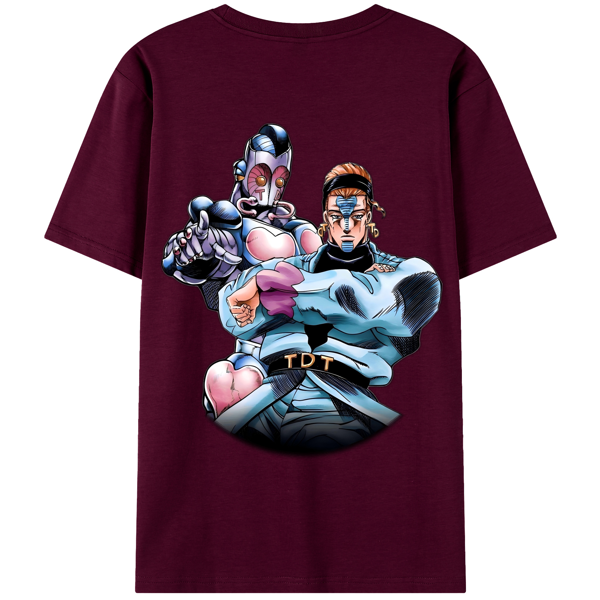 （画像用） ジョジョの奇妙な冒険 ひがしかた じょうすけ JoJo's Bizarre Adventure Higashikata Josuke レディース半袖Tシャツ(バックプリント)